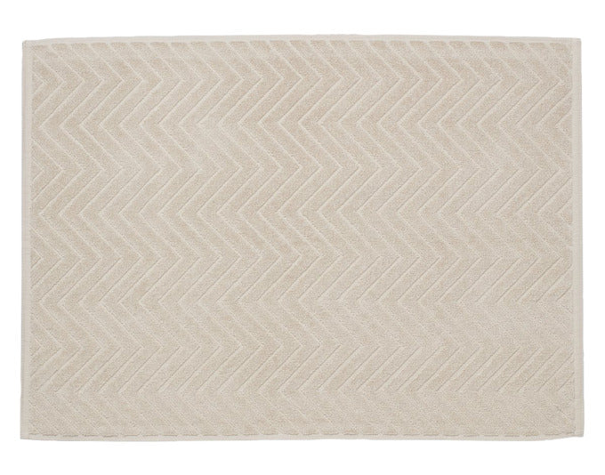 DIAQUA Badvorleger Chevron beige 50x70 cm in  präsentiert im Onlineshop von KAQTU Design AG. Badzubehör ist von DIAQUA