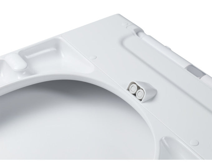 Der DIAQUA WC-Sitz Lavalino 2.0 bietet eine integrierte Duschfunktion, Slow-Motion-Schließung und modernes Design in Weiß.