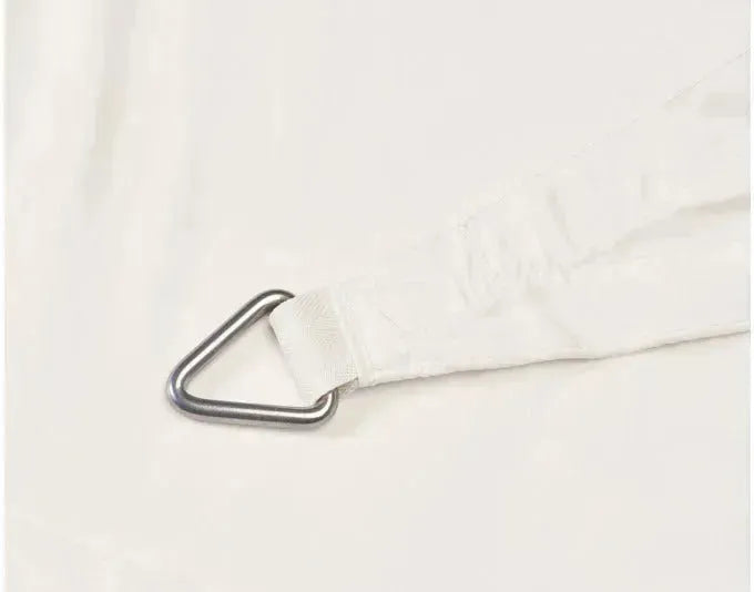 Hochwertiges Sonnensegel in Creme, quadratisch 500x500 cm, idealer UV-Schutz für Garten und Terrasse.