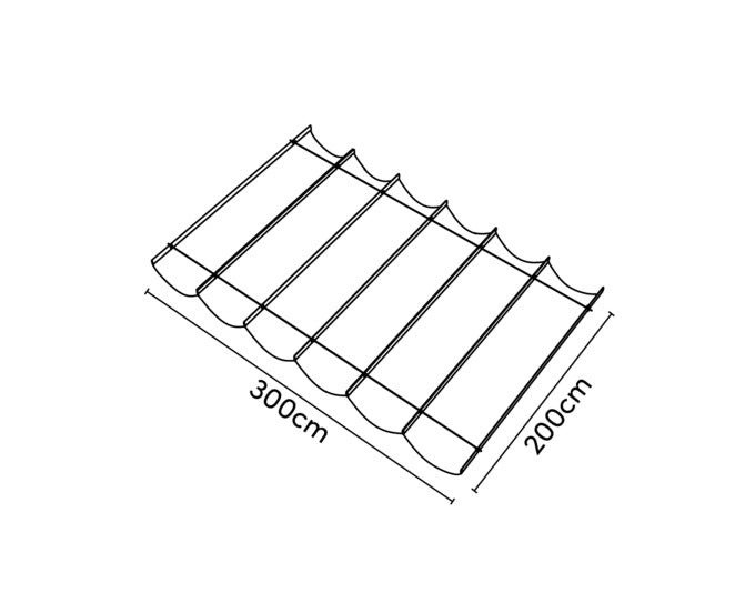 Platinum Sun & Shade folding bins sail Colfit Off White 300x200 cm