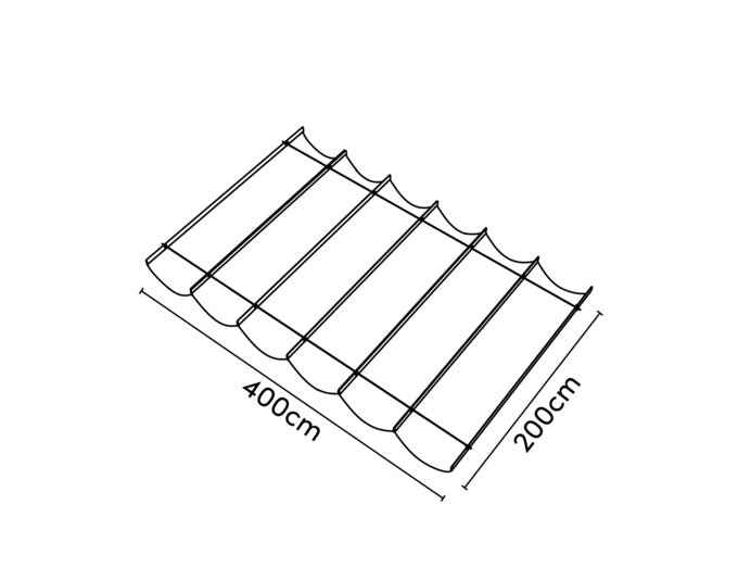 Platinum Sun & Shade folding bins sail Colfit Off White 400x200 cm