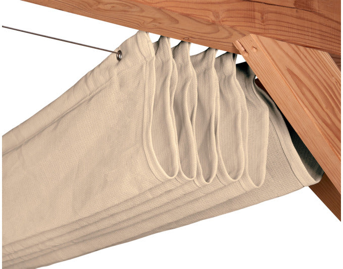 Elegantes Coolfit Faltsonnensegel 500x200 cm in Off-White von PLATINUM SUN & SHADE, idealer UV-Schutz für Terrasse und Garten.