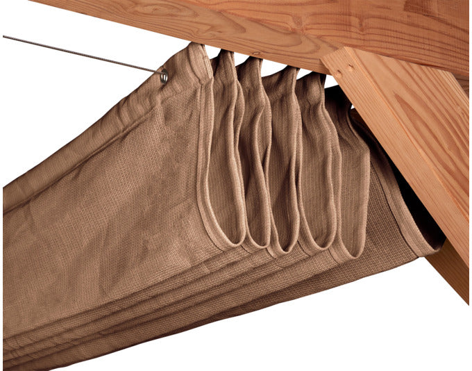 Hochwertiges Faltsonnensegel Coolfit in Sandfarbe, 400x290 cm, idealer UV-Schutz und stilvolle Beschattung für Außenbereiche.
