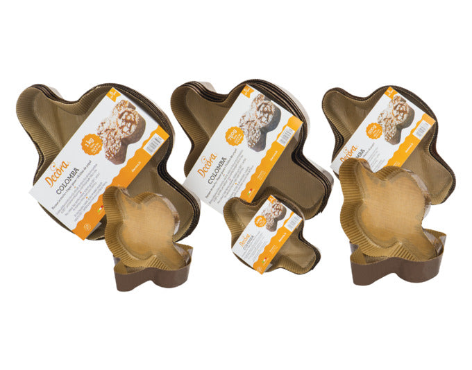 DECORA Backformen Einweg Ostertaube Colomba 5 Stück 500 g 26.5x20 cm in  präsentiert im Onlineshop von KAQTU Design AG. Backform / Backblech ist von DECORA