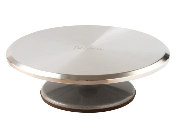 DECORA Tortenplatte Aluminium drehbar rutschfest ø 31x9.5 cm in  präsentiert im Onlineshop von KAQTU Design AG. Kuchenuntersatz ist von DECORA