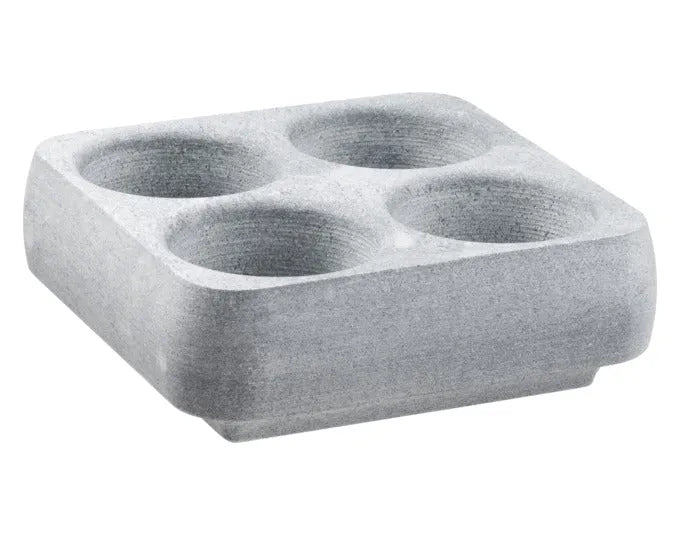 HUKKA Getränkekühler Huurteinen für 4 Gläser oder Dosen 18x18 cm in  präsentiert im Onlineshop von KAQTU Design AG. Barzubehör ist von HUKKA DESIGN