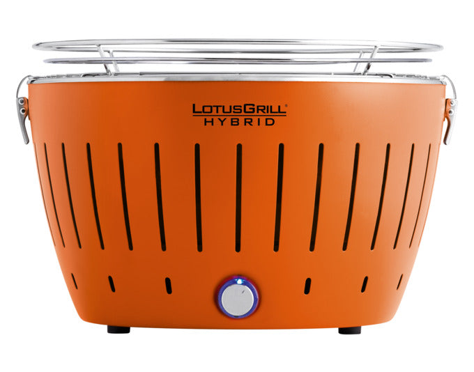 LOTUSGRILL Barbecue a carbone Hybrid Classic Mandarino Arancia 36,8x35x23,4 cm