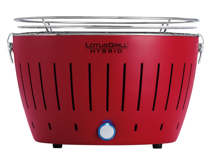LOTUSGRILL Barbecue a carbone Hybrid Classic Fire Red 36,8x35x23,4 cm