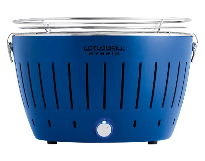 LOTUSGRILL Holzkohlegrill Hybrid Classic tiefblau 36.8x35x23.4 cm in  präsentiert im Onlineshop von KAQTU Design AG. Grill ist von LOTUS GRILL