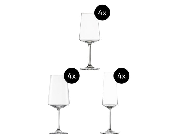 SCHOTT ZWIESEL Weinglasset MioVino 12-teilig in  präsentiert im Onlineshop von KAQTU Design AG. Glas ist von SCHOTT ZWIESEL