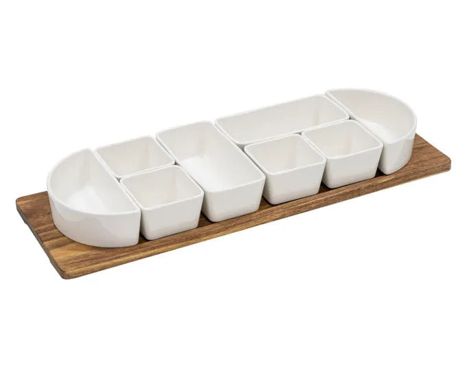 LADELLE Schalenset Alto Serve & Share 9-teilig 60.5x21x7 cm in  präsentiert im Onlineshop von KAQTU Design AG. Schale ist von LADELLE