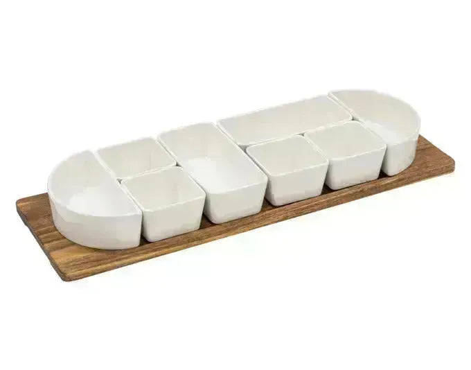 LADELLE Schalenset Alto Serve & Share 9-teilig 60.5x21x7 cm in  präsentiert im Onlineshop von KAQTU Design AG. Schale ist von LADELLE