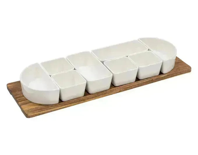 LADELLE Schalenset Alto Serve & Share 9-teilig 60.5x21x7 cm in  präsentiert im Onlineshop von KAQTU Design AG. Schale ist von LADELLE