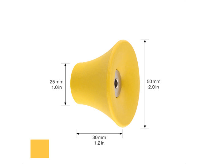 Wandhaken Tulip von WAGNER, ø 50x30 mm, honiggelb. Stilvoll und funktional, ideal für Zuhause. Hochwertige Qualität und modernes Design.