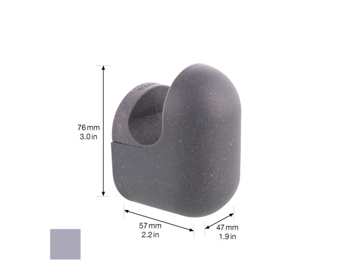 WAGNER Wandhaken Pill hooks4home, 76x47x57 mm, schiefergrau. Stilvoller und praktischer Haken für Zuhause, ideal für moderne Einrichtung.