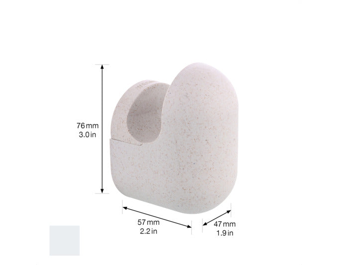 WAGNER Wandhaken Pill Groß, 76x47x57 mm, inkl. Schrauben und Dübel. Praktisch, robust und vielseitig für Ihre Wandmontage.