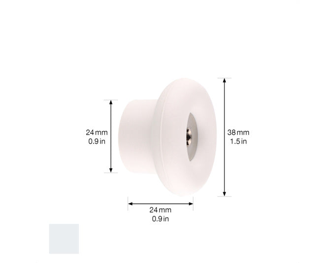 WAGNER Wandhaken Dot hooks4home, ø 38x24 mm, lichtgrau. Praktisch und stilvoll für Zuhause. Ideal für Ordnung und modernes Design.