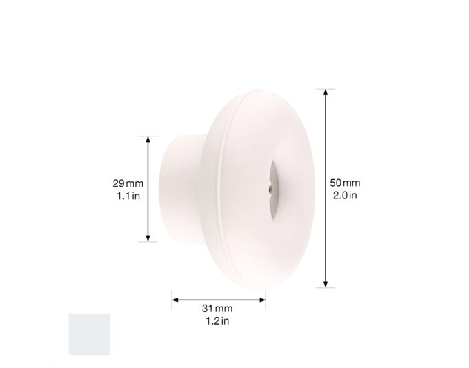 WAGNER Wandhaken Dot hooks4home, ø 50x31 mm, lichtgrau, stilvoll und praktisch, ideal für Zuhause, hochwertig und vielseitig einsetzbar.