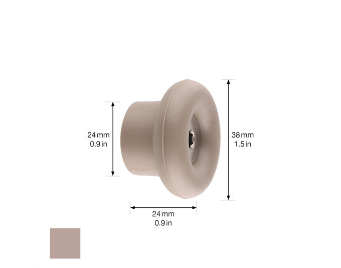 Eleganter Wandhaken Dot hooks4home von WAGNER, taupe, ø 38x24 mm, ideal für stilvolle Organisation und modernes Design.
