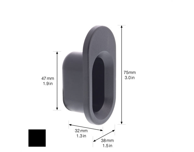 Praktischer WAGNER Wandhaken aus robustem Kunststoff, Maße 75x38x32 mm, ideal für vielseitige Anwendungen im Haushalt.