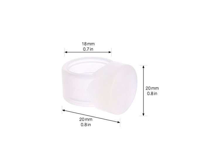 Transparente WAGNER Griffpuffer, 18 mm, 4 Stück, ideal für Möbel und Türen, schützen Oberflächen und dämpfen Geräusche.