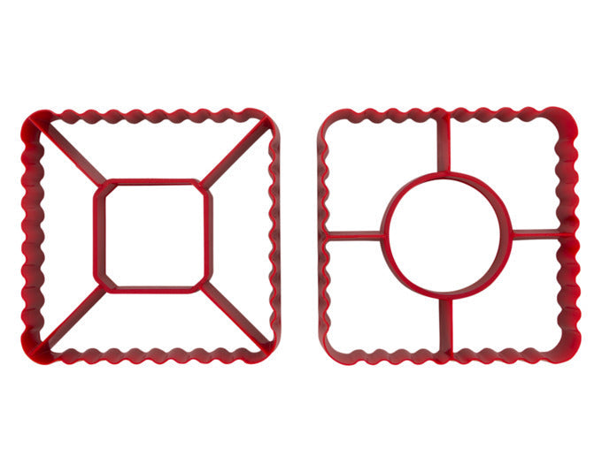STÄDTER Ausstecher Set Blätterteig 2-teilig 8.4x8.4x2.2 cm rot in  präsentiert im Onlineshop von KAQTU Design AG. Ausstecher ist von STÄDTER