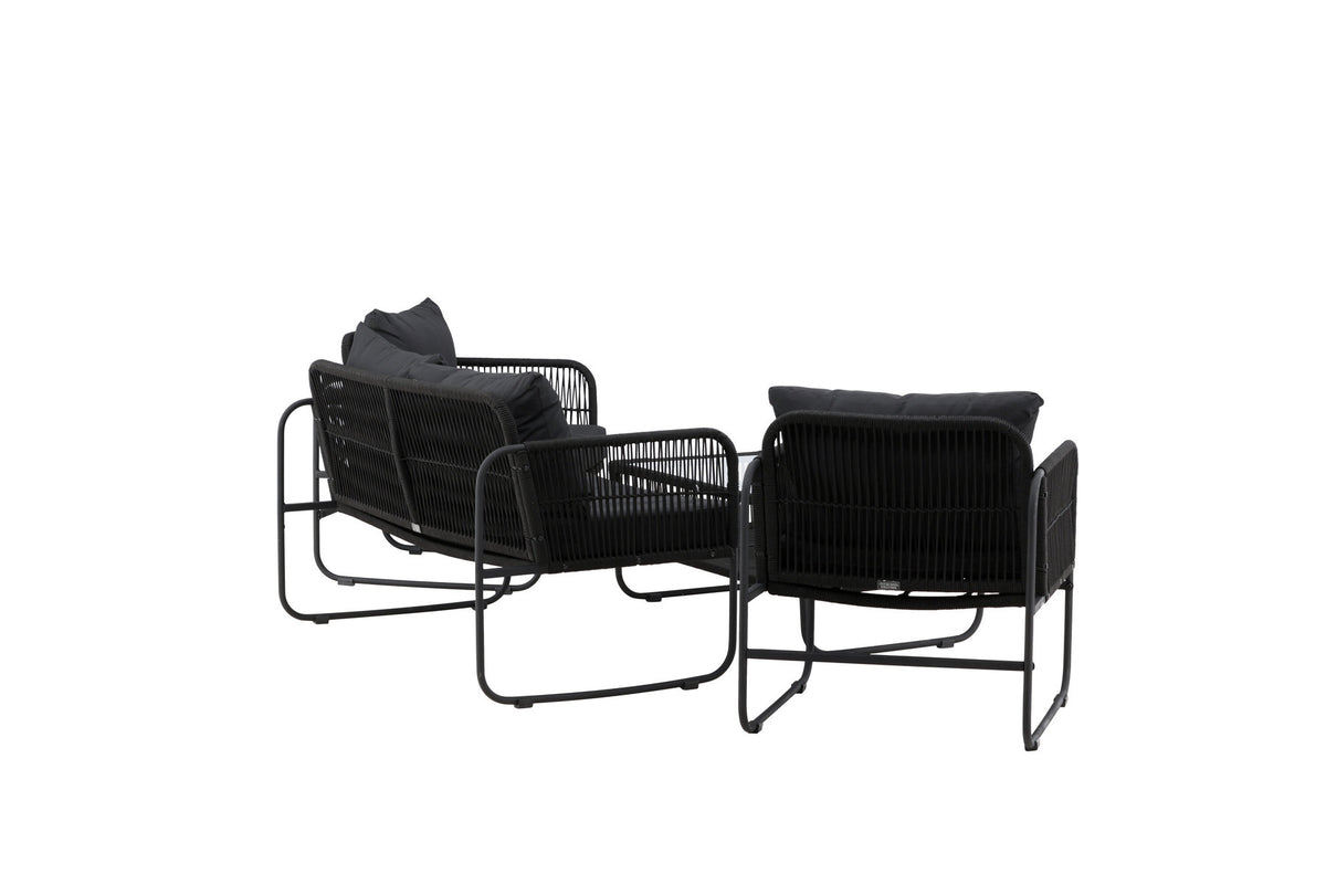 Utah Sofagarnitur in Schwarz präsentiert im Onlineshop von KAQTU Design AG. Loungeset ist von Venture Home