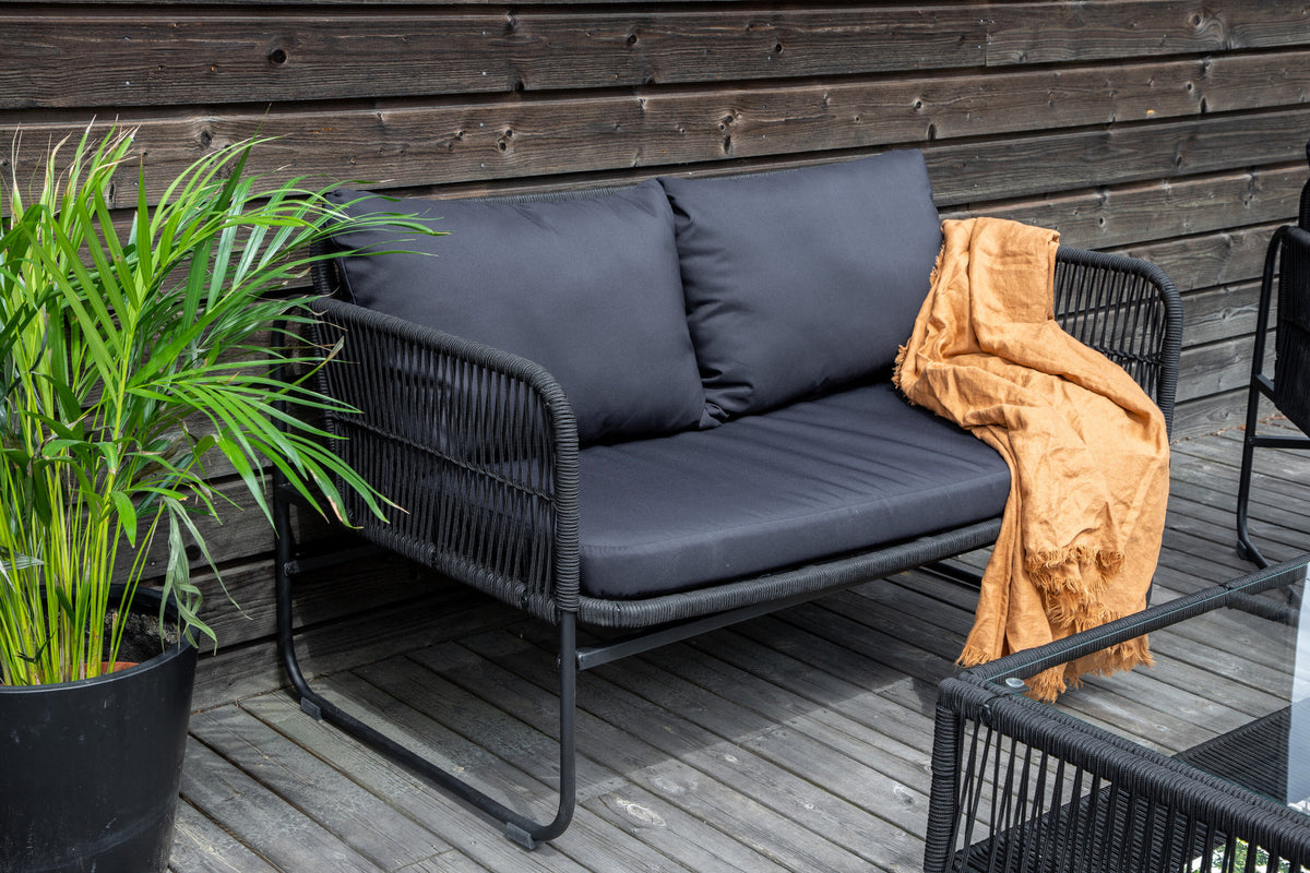 Utah Sofagarnitur in Schwarz präsentiert im Onlineshop von KAQTU Design AG. Loungeset ist von Venture Home