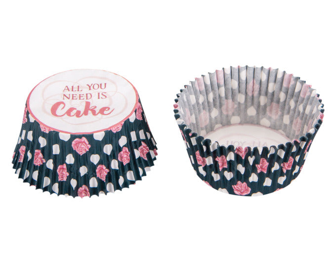 STÄDTER Papierbackförmchen Maxi All You Need Is Cake ø 5/7x3 cm bunt 50er in  präsentiert im Onlineshop von KAQTU Design AG. Backform / Backblech ist von STÄDTER