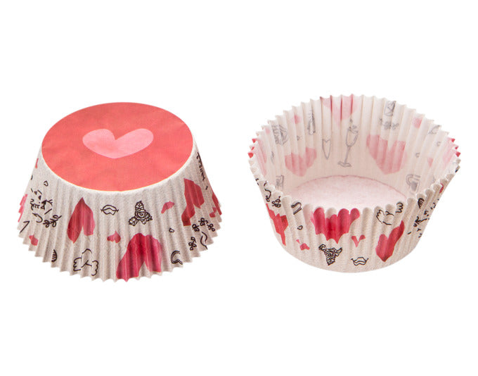 STÄDTER Papierbackförmchen Maxi Sweet Love ø 5/7x3 cm bunt 50er in  präsentiert im Onlineshop von KAQTU Design AG. Backform / Backblech ist von STÄDTER
