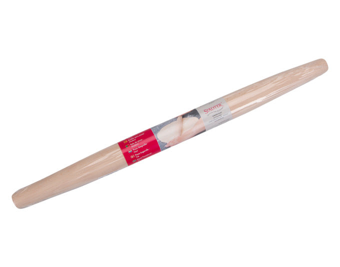 Praktischer Pizza- und Teigroller aus Buchenholz, ø 3.3 cm, Länge 45.5 cm, ideal für gleichmäßiges Ausrollen von Teig.