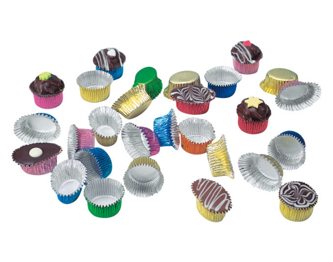 STÄDTER Pralinenkapseln bunt rund und oval je 25 Stück Alu in  präsentiert im Onlineshop von KAQTU Design AG. Backform / Backblech ist von STÄDTER