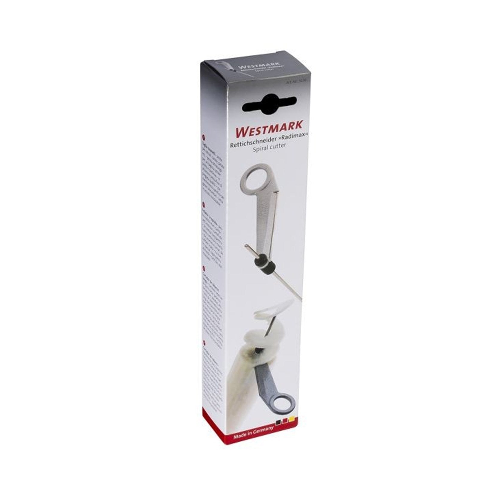 Rettichschneider Radimax von Westmark, 24x11.8x3.2cm, perfekt für feine Streifen, langlebig und ideal für die Küchenzubereitung.