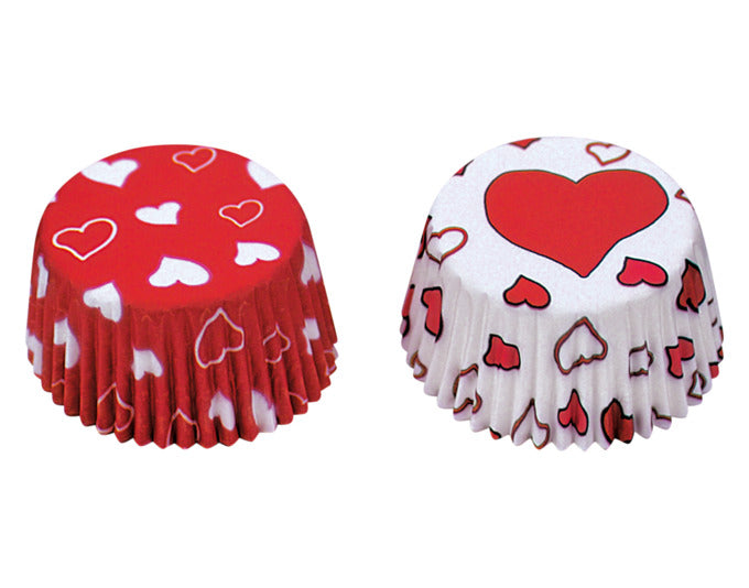 STÄDTER Papierbackförmchen Mini Herz ø 3/4x2 cm rot 50er in  präsentiert im Onlineshop von KAQTU Design AG. Backform / Backblech ist von STÄDTER