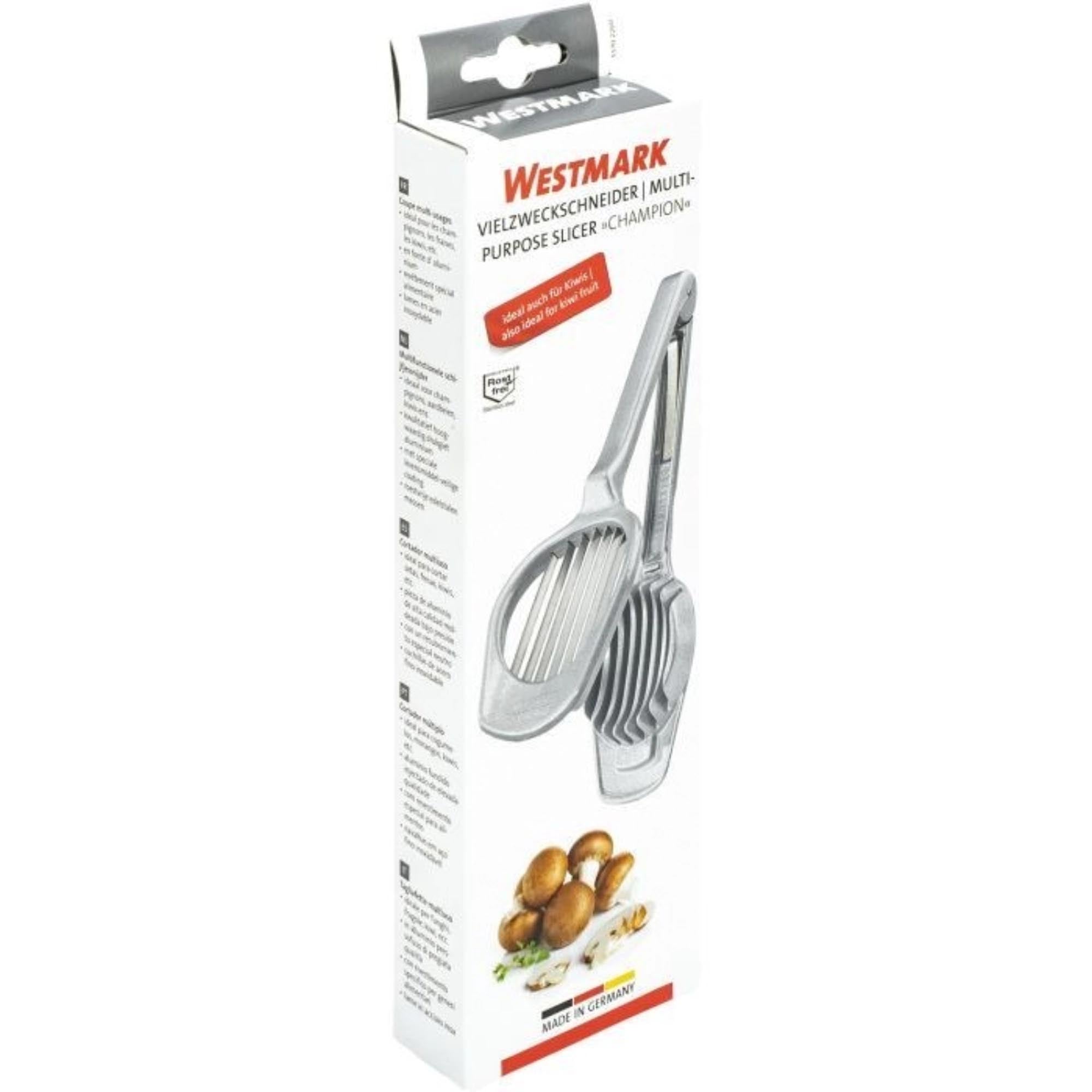 Kompakter Vielzweckschneider von Westmark, 20x7x3cm, ideal für präzises und vielseitiges Schneiden in der Küche.