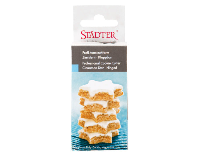 Hochwertiger Edelstahl-Ausstecher für Zimtsterne, ø 4 cm, ideal für präzises Backen und kreative Plätzchenformen.