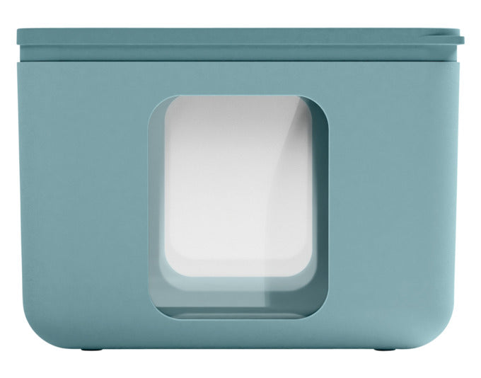 BLIM PLUS Vorratsdose Quadro S teal 13.3x13.3x10 cm PEEK BOX Collection in  präsentiert im Onlineshop von KAQTU Design AG. Aufbewahrungsbehälter ist von BLIMPLUS
