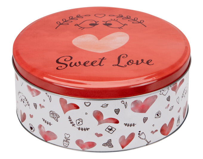 STÄDTER Gebäckdose Sweet Love ø 22x9.5 cm bunt rund in  präsentiert im Onlineshop von KAQTU Design AG. Aufbewahrungsdose ist von STÄDTER