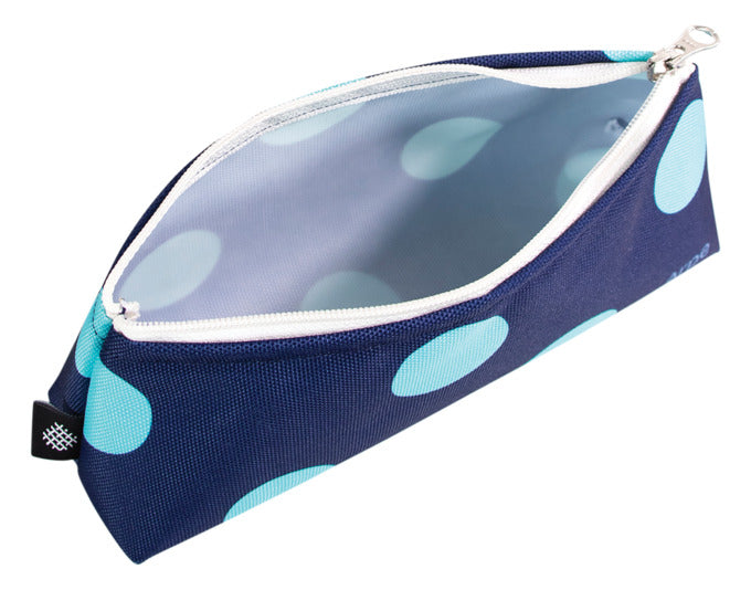 ARPE Necessaire XS dots ocean blue 8 x 18 cm in  präsentiert im Onlineshop von KAQTU Design AG. Badzubehör ist von ARPE