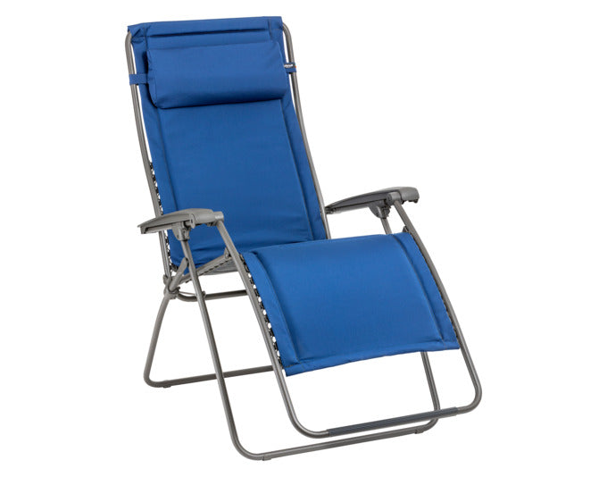 <tc>LAFUMA</tc> Relaxing chair RSXA Clip XL denim frame Titane