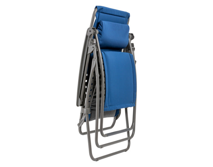 <tc>LAFUMA</tc> Relaxing chair RSXA Clip XL denim frame Titane