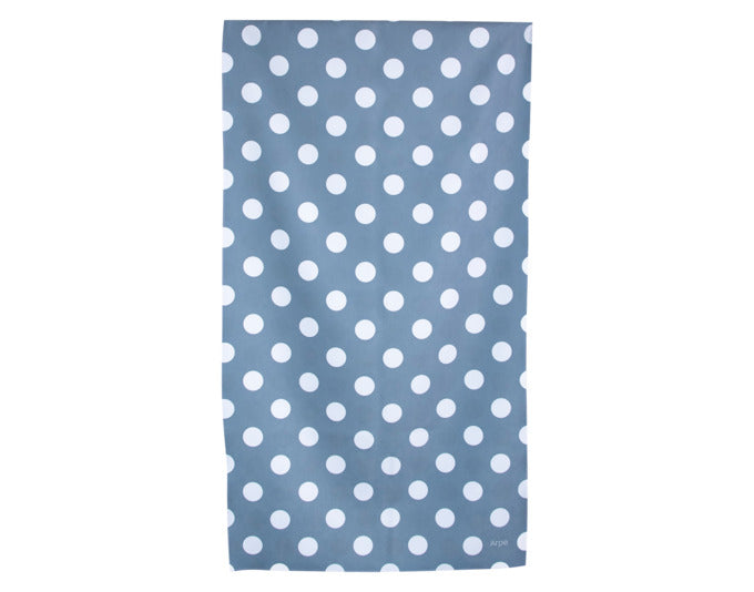 ARPE Handtuch dots steel blue 50 x 95 cm in  präsentiert im Onlineshop von KAQTU Design AG. Badzubehör ist von ARPE