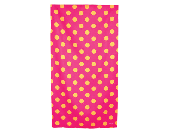 ARPE Handtuch dots warm sunset 50 x 95 cm in  präsentiert im Onlineshop von KAQTU Design AG. Badzubehör ist von ARPE