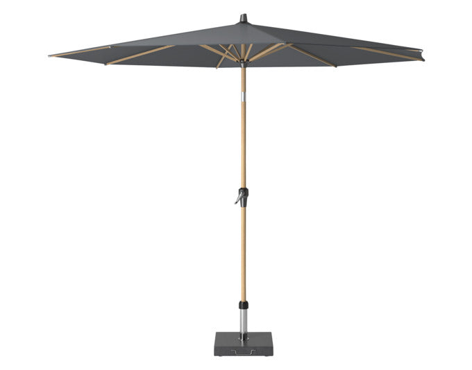 PLATINUM SUN & SHADE Sonnenschirm Riva ø 300 cm anthrazit teak