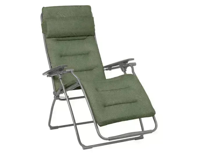 LAFUMA Relaxsessel Futura BeComfort® olive Gestell titane in  präsentiert im Onlineshop von KAQTU Design AG. Liegestuhl ist von LAFUMA