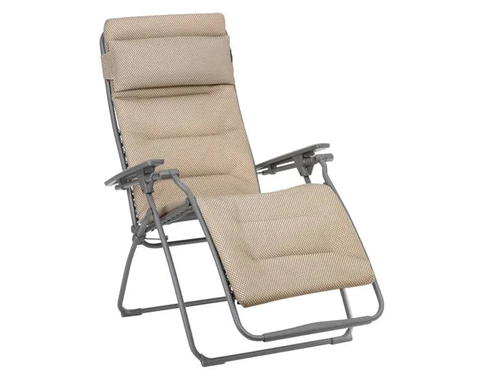 LAFUMA Relaxsessel Futura BeComfort® moka Gestell titane in  präsentiert im Onlineshop von KAQTU Design AG. Liegestuhl ist von LAFUMA