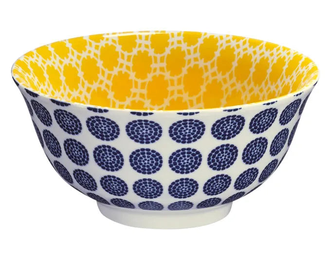 CILIO Bowl Amici Punkte Porzellan 850 ml ø 18x8 cm in  präsentiert im Onlineshop von KAQTU Design AG. Schale ist von CILIO