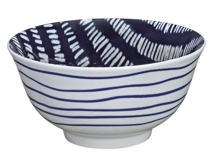CILIO Bowl Amici Striche Porzellan 850 ml ø 18x8 cm in  präsentiert im Onlineshop von KAQTU Design AG. Schale ist von CILIO