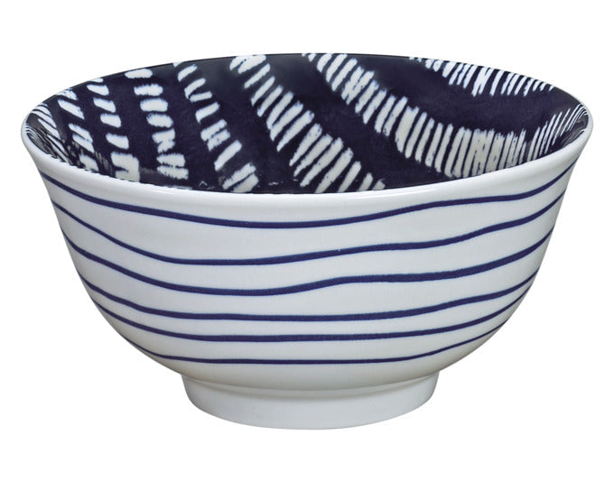 CILIO Bowl Amici Striche Porzellan 850 ml ø 18x8 cm in  präsentiert im Onlineshop von KAQTU Design AG. Schale ist von CILIO