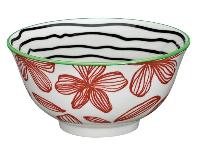 CILIO Bowl Amici Floral Porzellan 850 ml ø 18x8 cm in  präsentiert im Onlineshop von KAQTU Design AG. Schale ist von CILIO